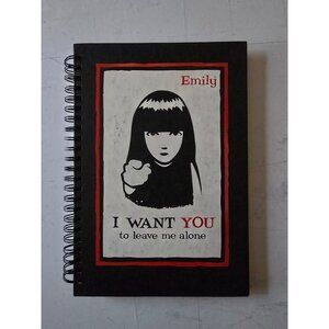 RARE VTG Emily The Strange Notebook - "I Want You To Leave Me Alone" Design 2001